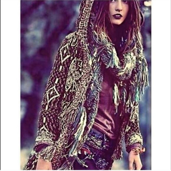 Free People Kai Pom XS Cardigan Sweater - Picture 1 of 14